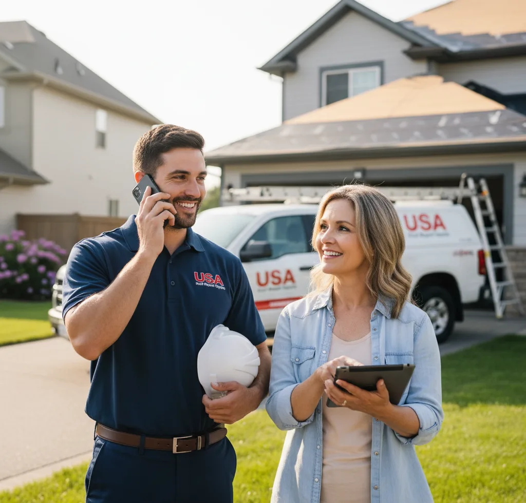 USA Roof Repair Experts customer support in Rudolph